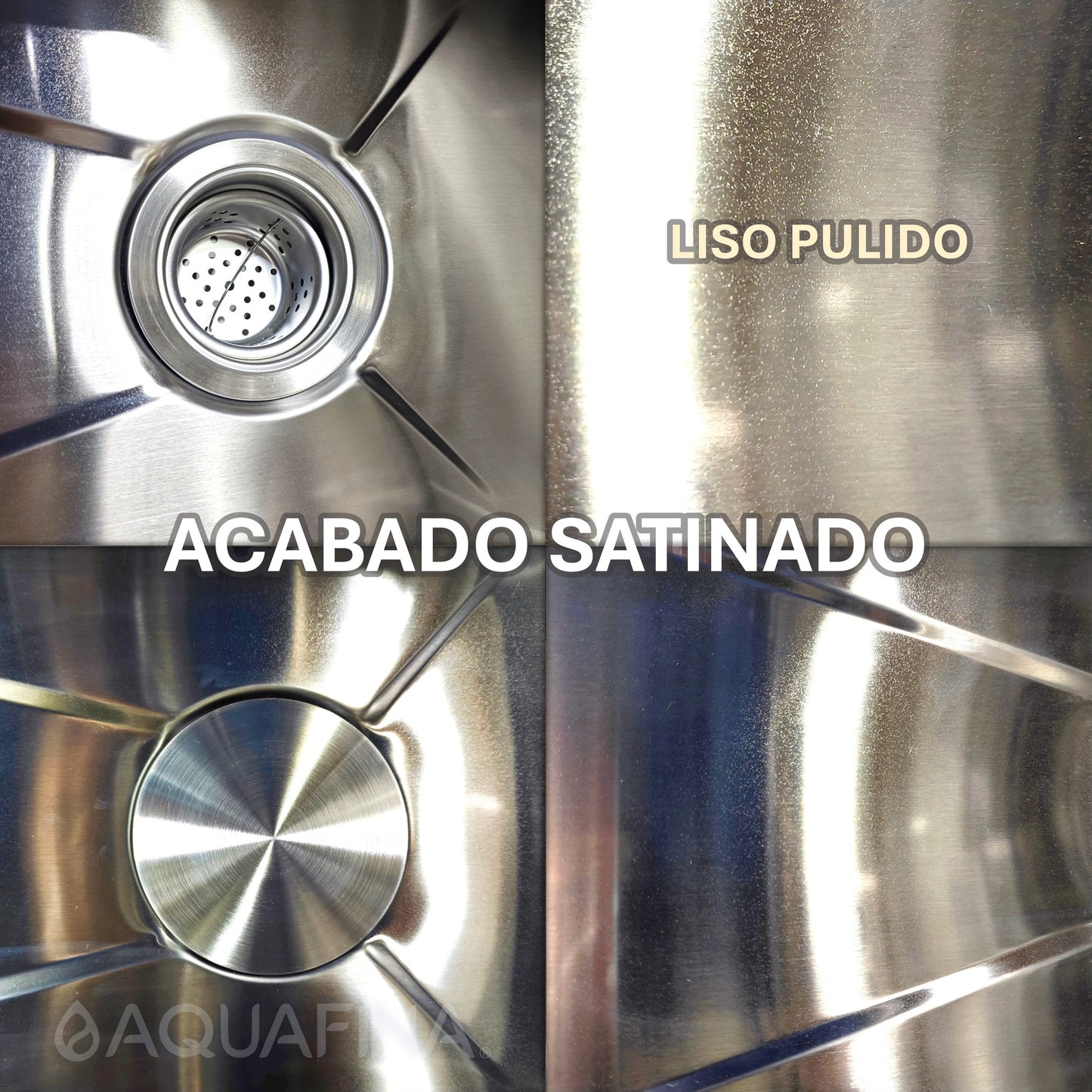 Fregadero / Lavaplatos Aquafina Moderno Set Completo 80x45cm