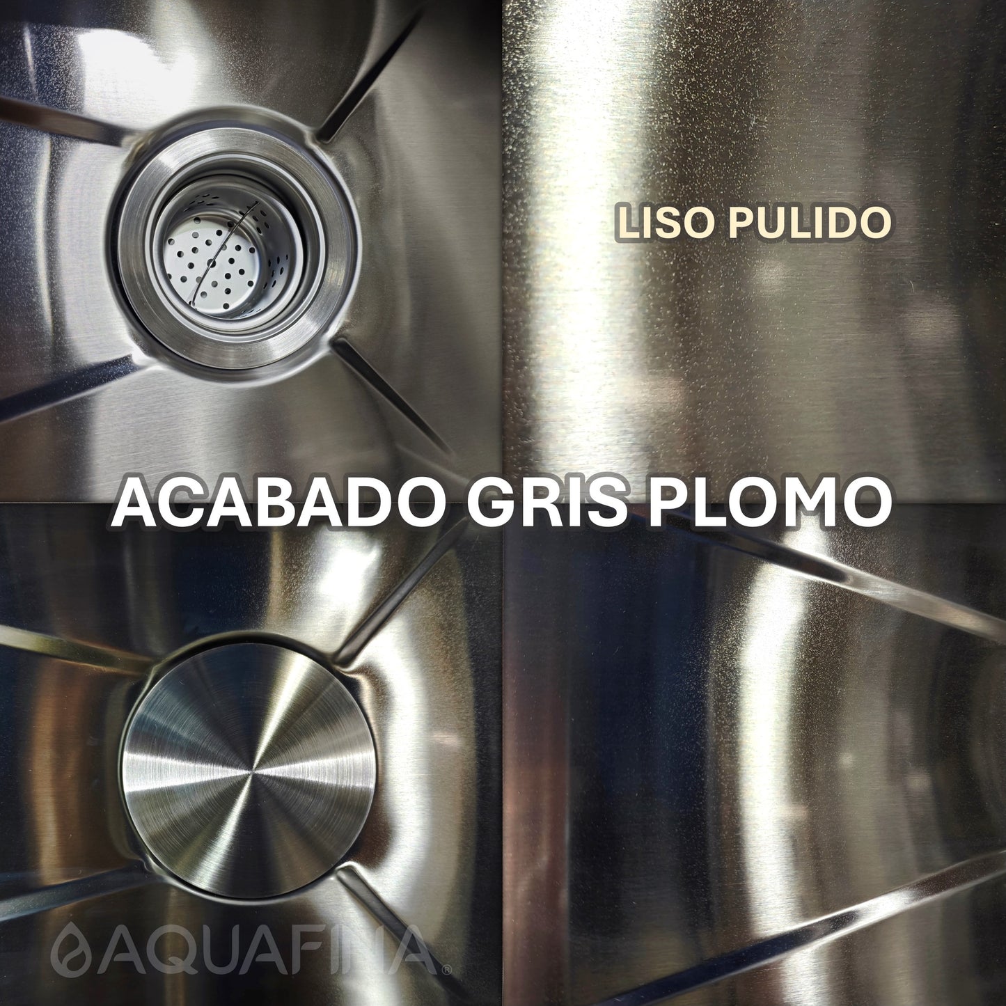 Fregadero / Lavaplatos Aquafina Moderno Set Completo 80x45cm