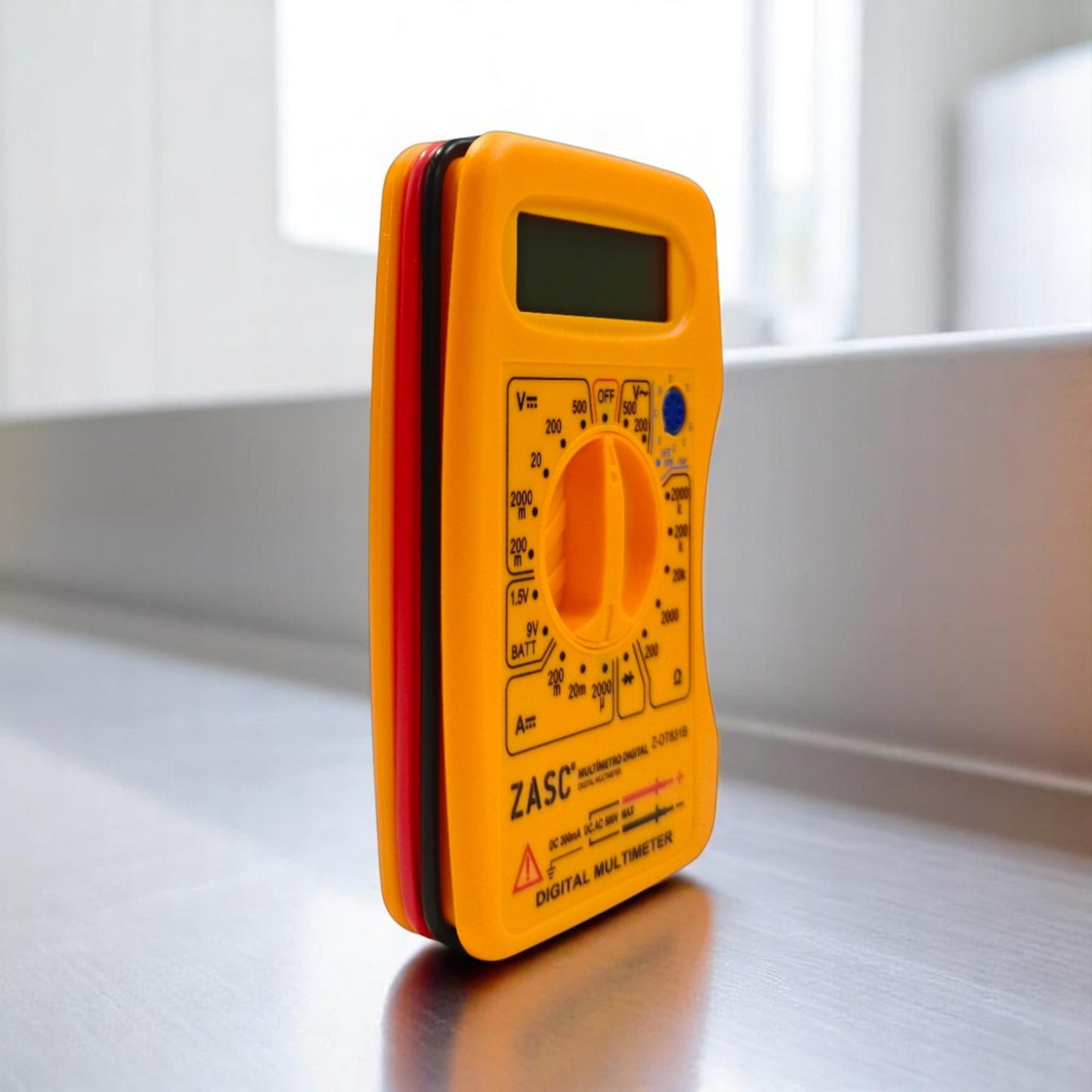 Tester / Multímetro Digital Zasc AC/DC 500v Cat-II + Batería 9v
