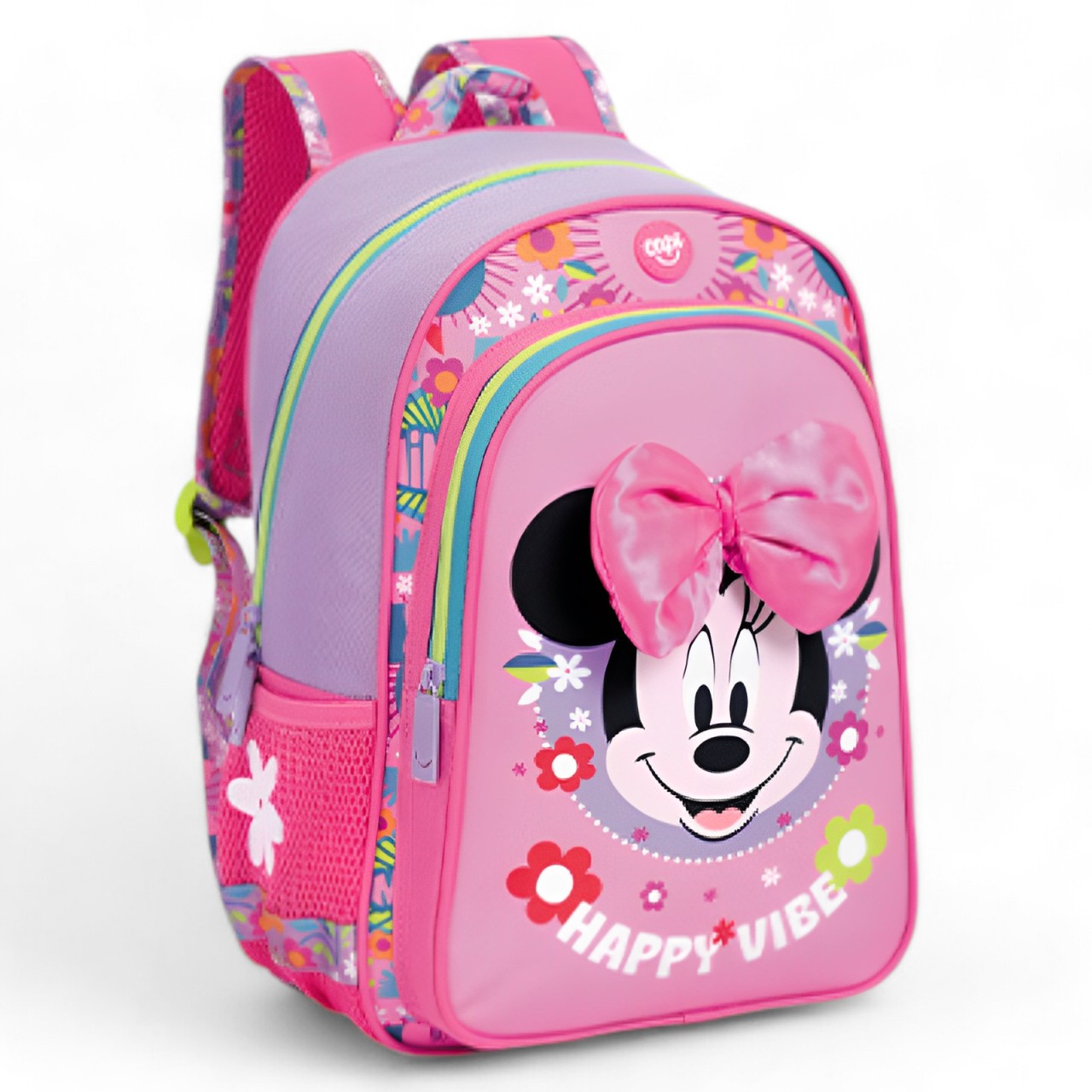 Combo Morral + Cartuchera + Lonchera Minnie Mouse Disney