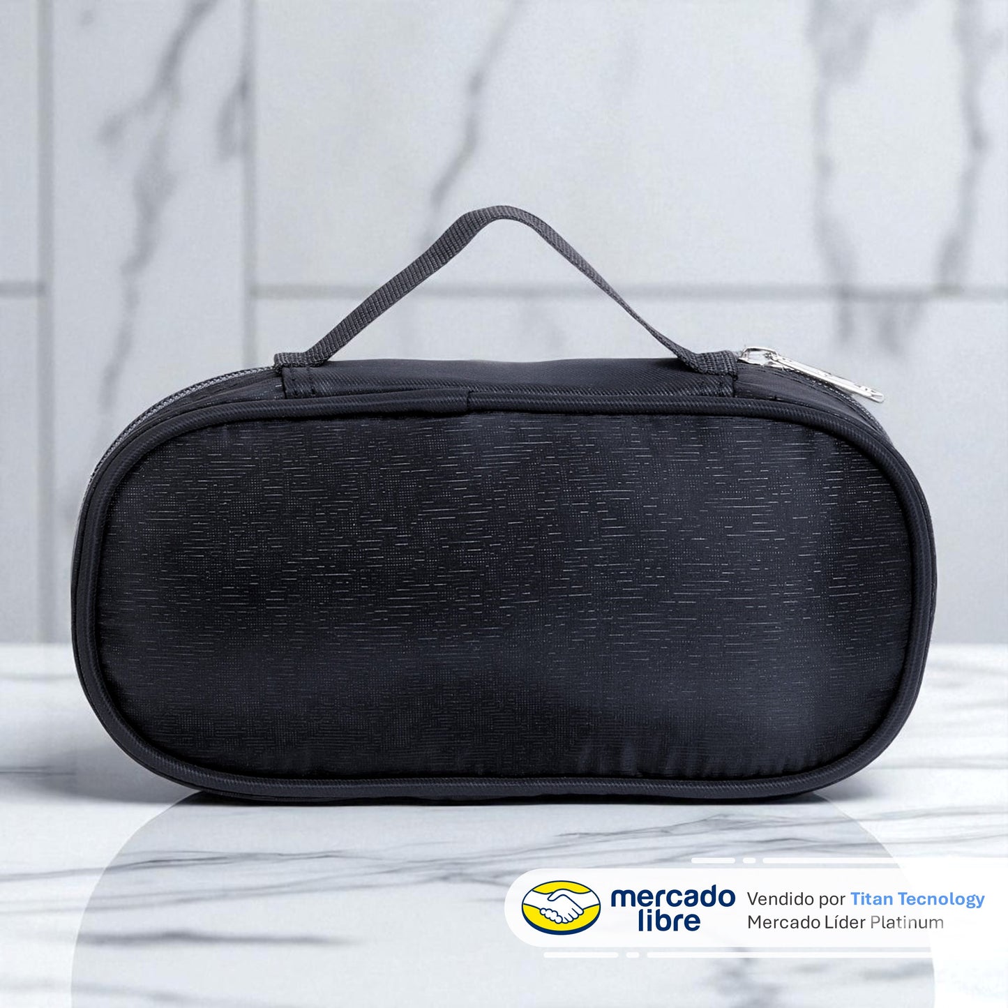 Cartuchera / Estuche Capi Ovalado Happy Classic Black