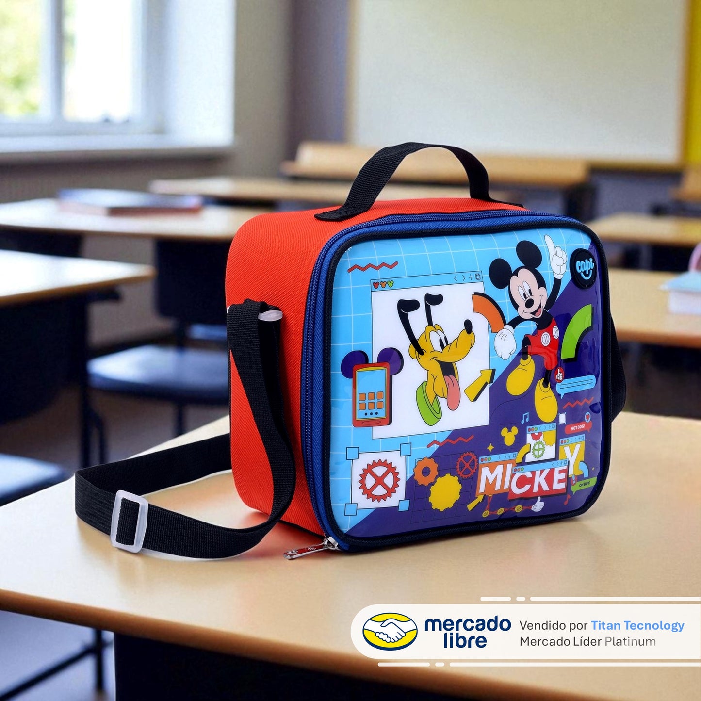 Tripack / Morral + Lonchera + Estuche Capi Kids - Mickey Mouse Tool (XS)