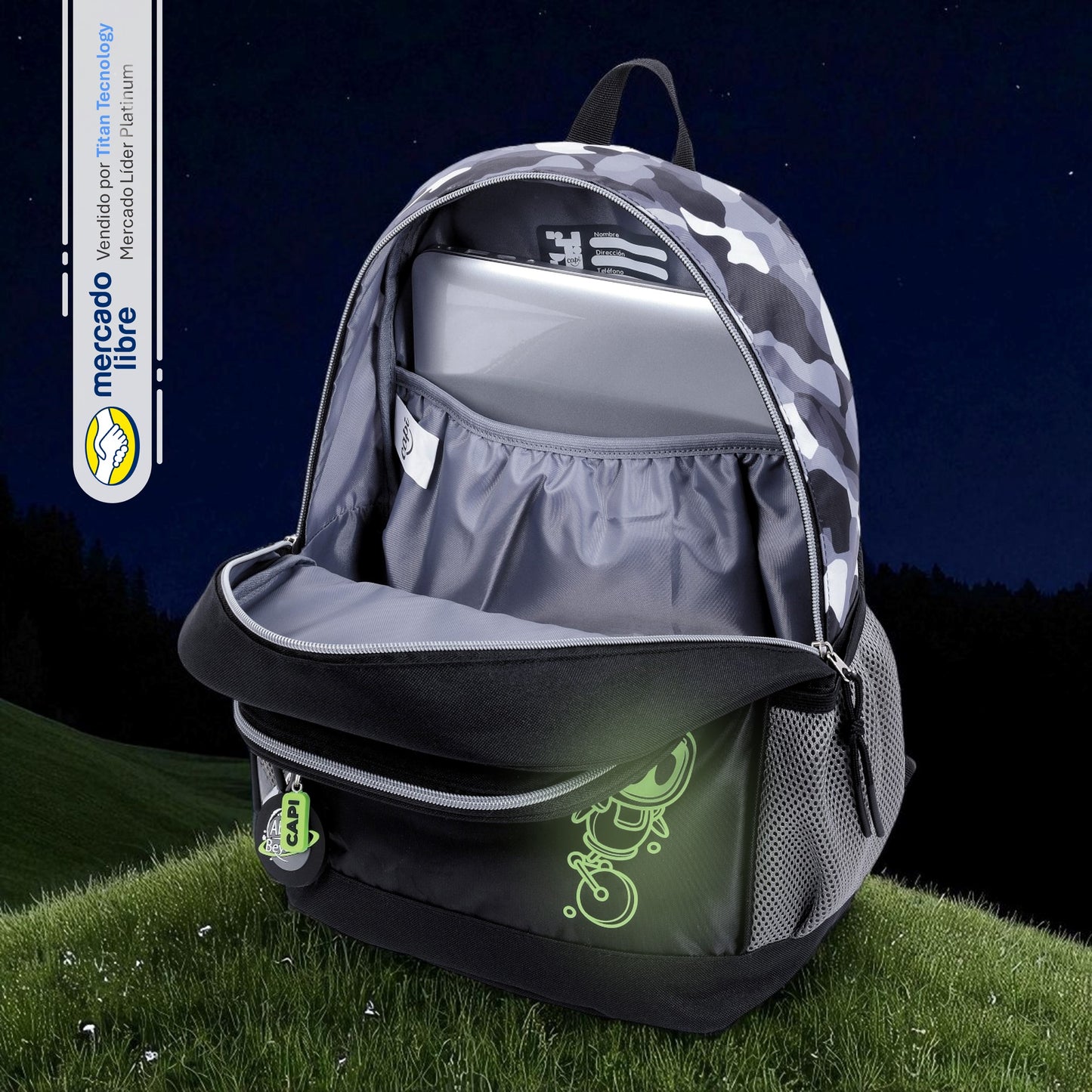 Bolso / Morral Grande Capi Camuflaje Colección 2025 (M)