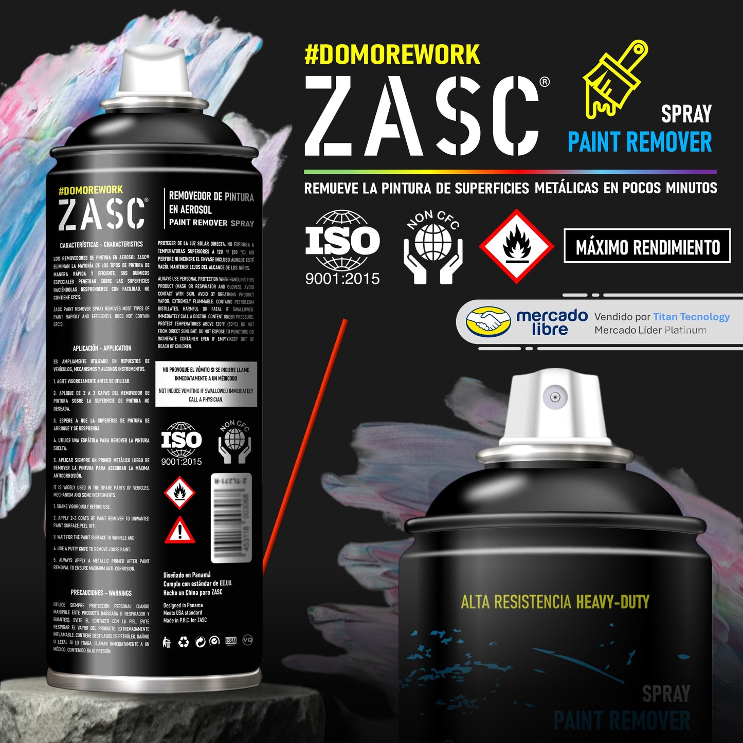 Removedor de Pintura Zasc en Spray / Aerosol 450ml
