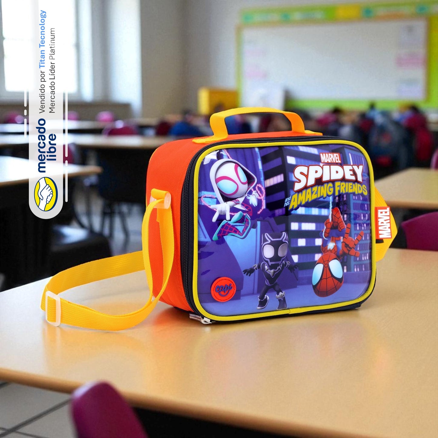 Tripack / Morral + Lonchera + Estuche Capi Kids - Spidey And Friends (XS)
