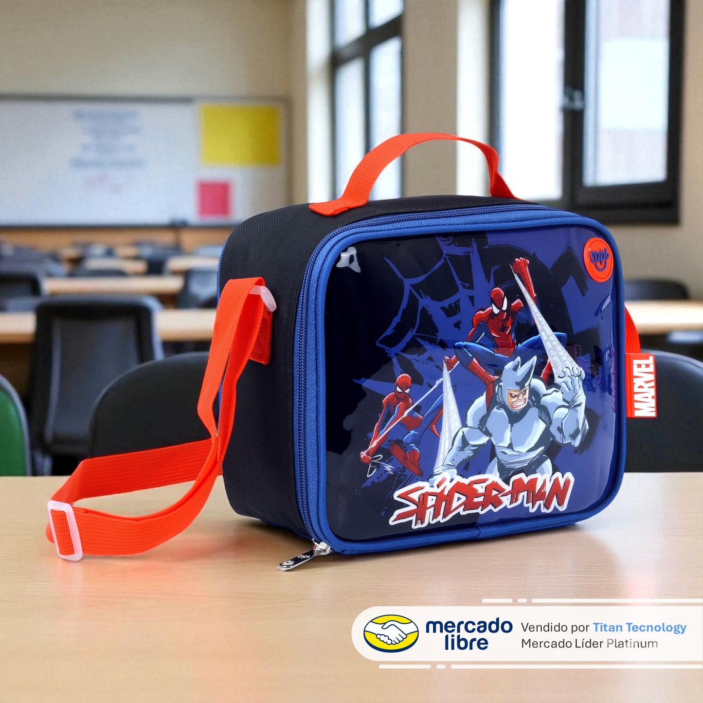 Tripack / Morral + Lonchera + Estuche Capi Kids - Spider-Man Awesome (S)