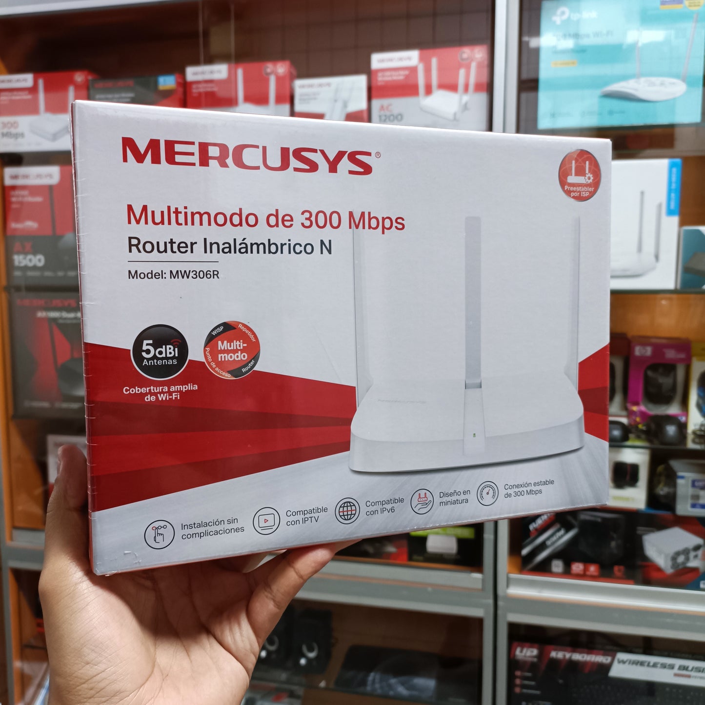Router Wifi N300 Mbps MW306r 3 Antenas Multimodo Mercusys