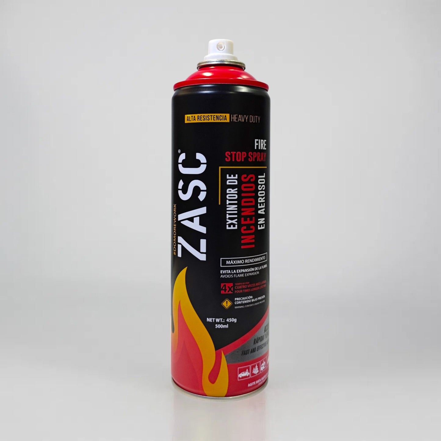 Mini Extintor Portátil ZASC en Aerosol Para Carro / Moto 500ml