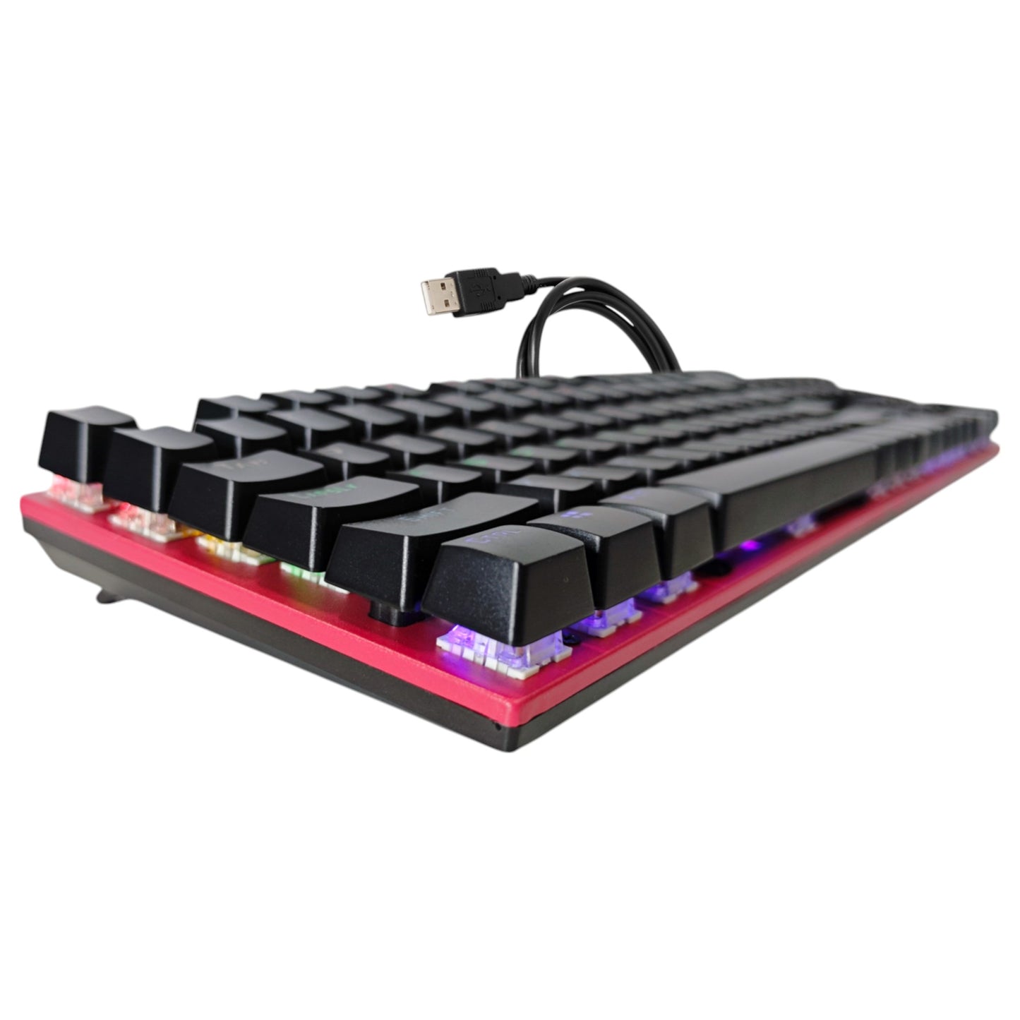 Teclado Mecánico Gamer Hot Swap Red USB Led RGB Switch Azul