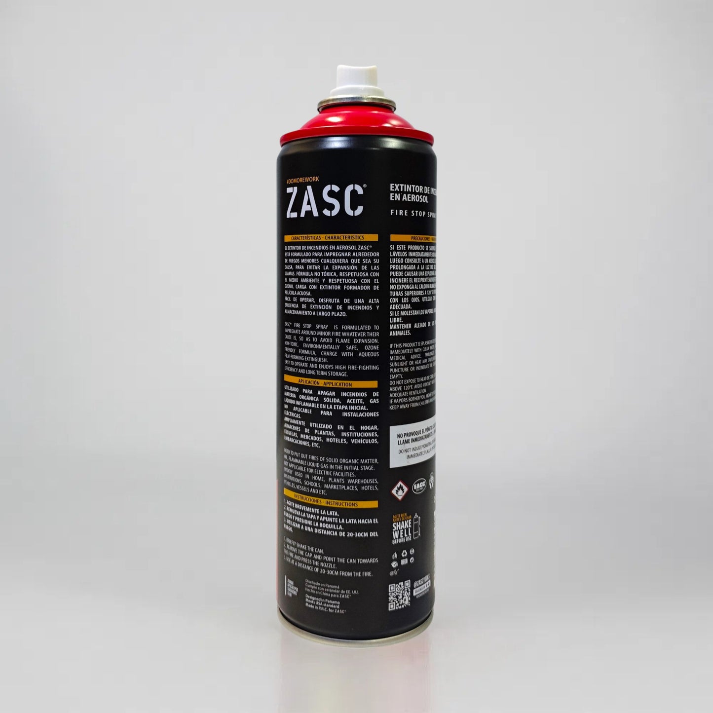 Mini Extintor Portátil ZASC en Aerosol Para Carro / Moto 500ml