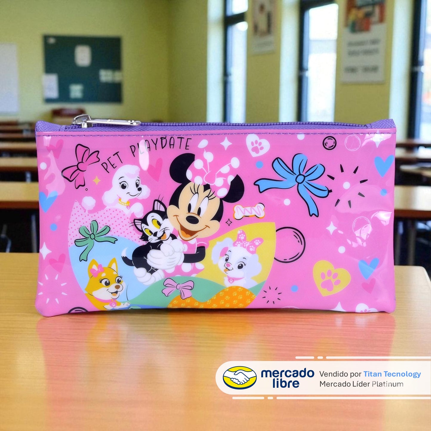 Tripack / Morral + Lonchera + Estuche Capi Kids - Minnie Chic (XS)