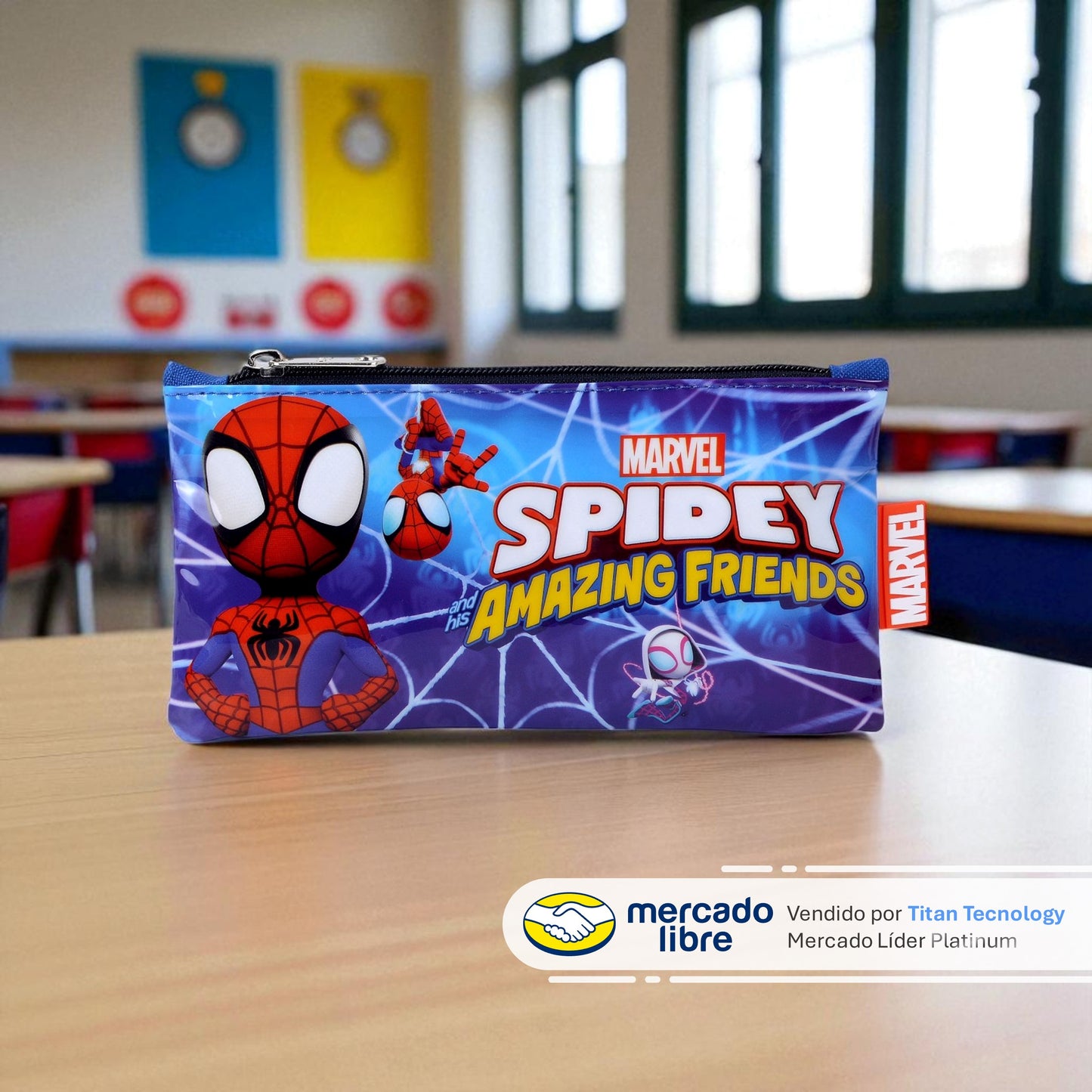 Tripack / Morral + Lonchera + Estuche Capi Kids - Spidey And Friends (XS)
