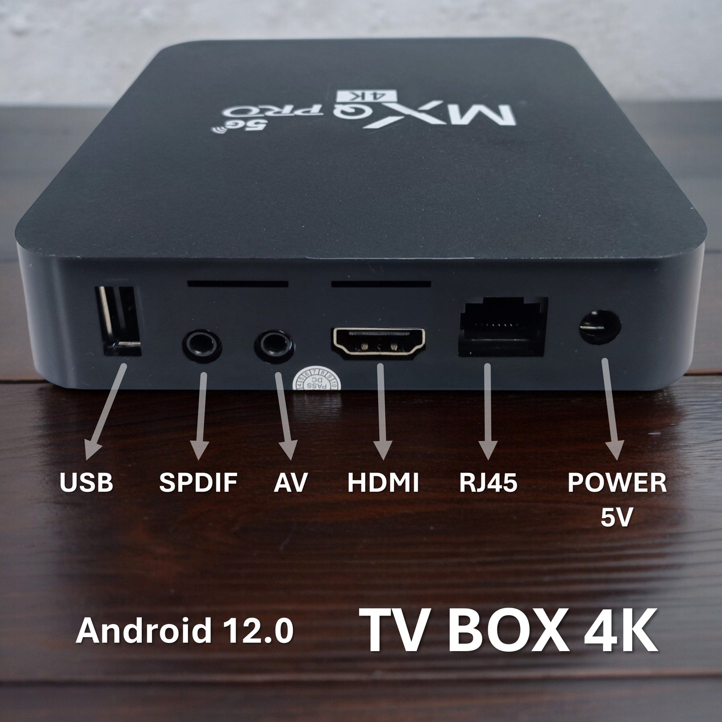 Tv Box Android 4K MxQpro - Wi-fi 2.4G/5G