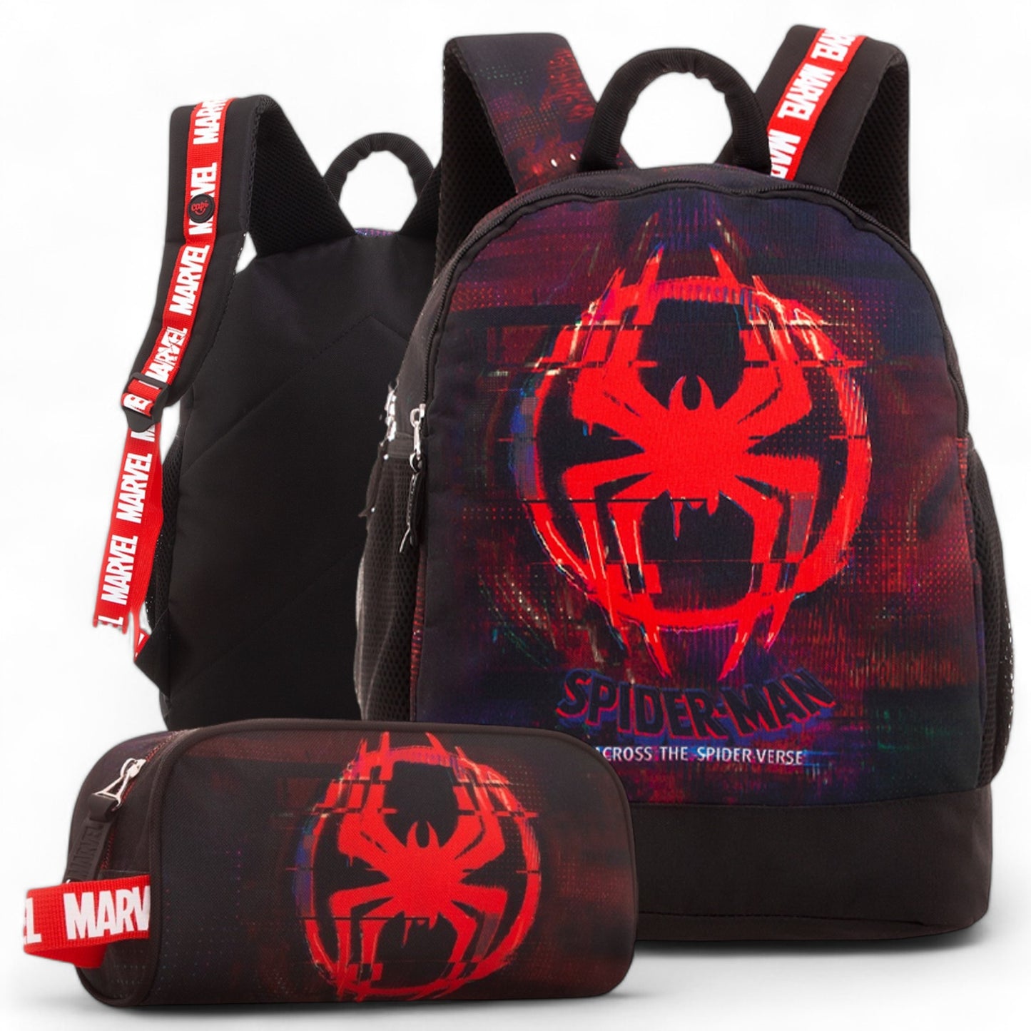 Combo Morral + Cartuchera Spider-Man Holographic Capi