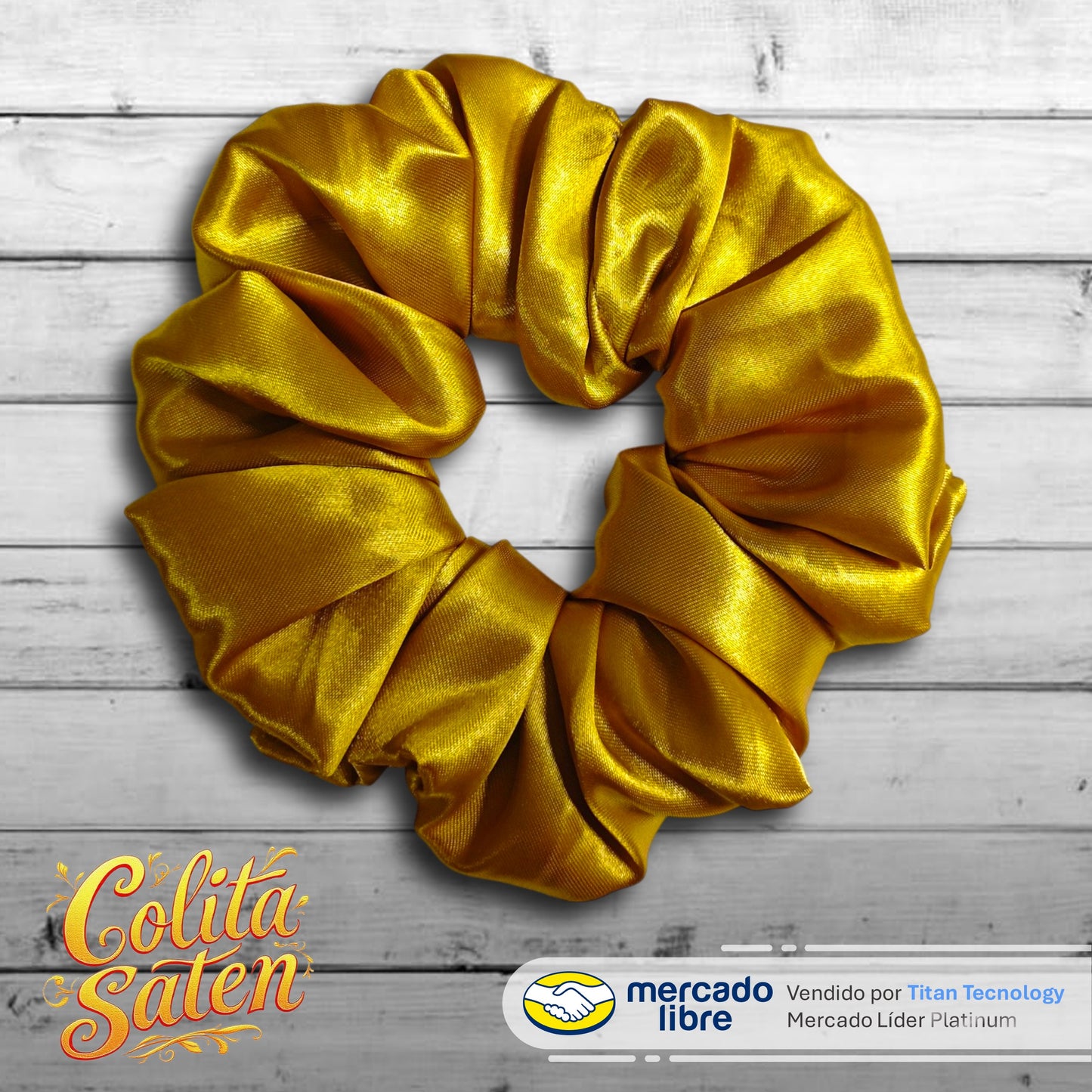 Scrunchies / Colita / Moñera / Moño De Satén - Pack De 3 Unidades