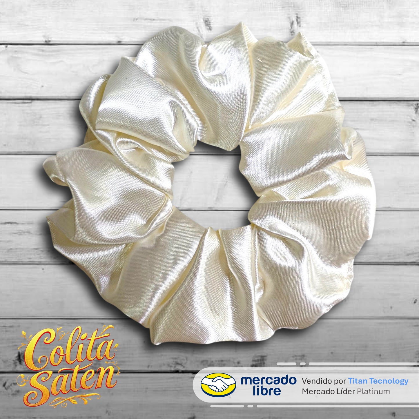 Scrunchies / Colita / Moñera / Moño De Satén - Pack De 3 Unidades