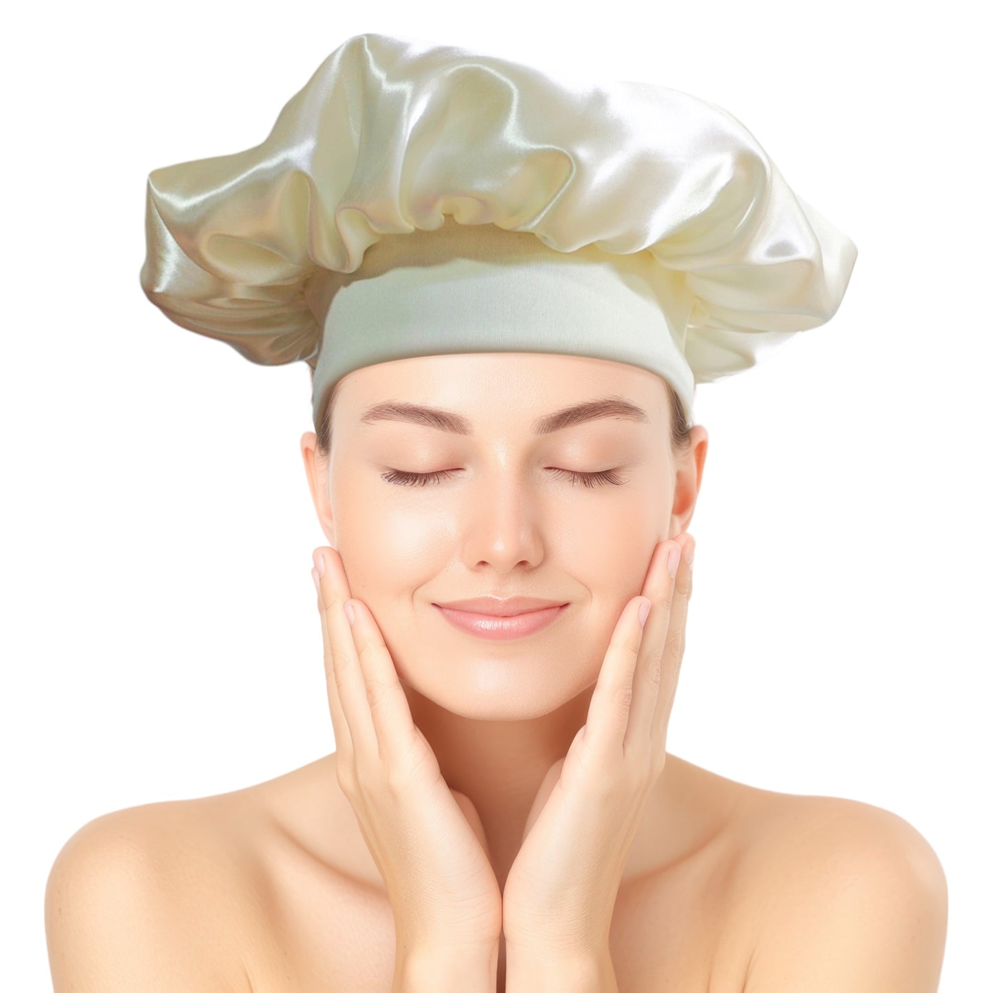 Bonnet / Gorro de Satén para dormir y evitar el frizz - Corto