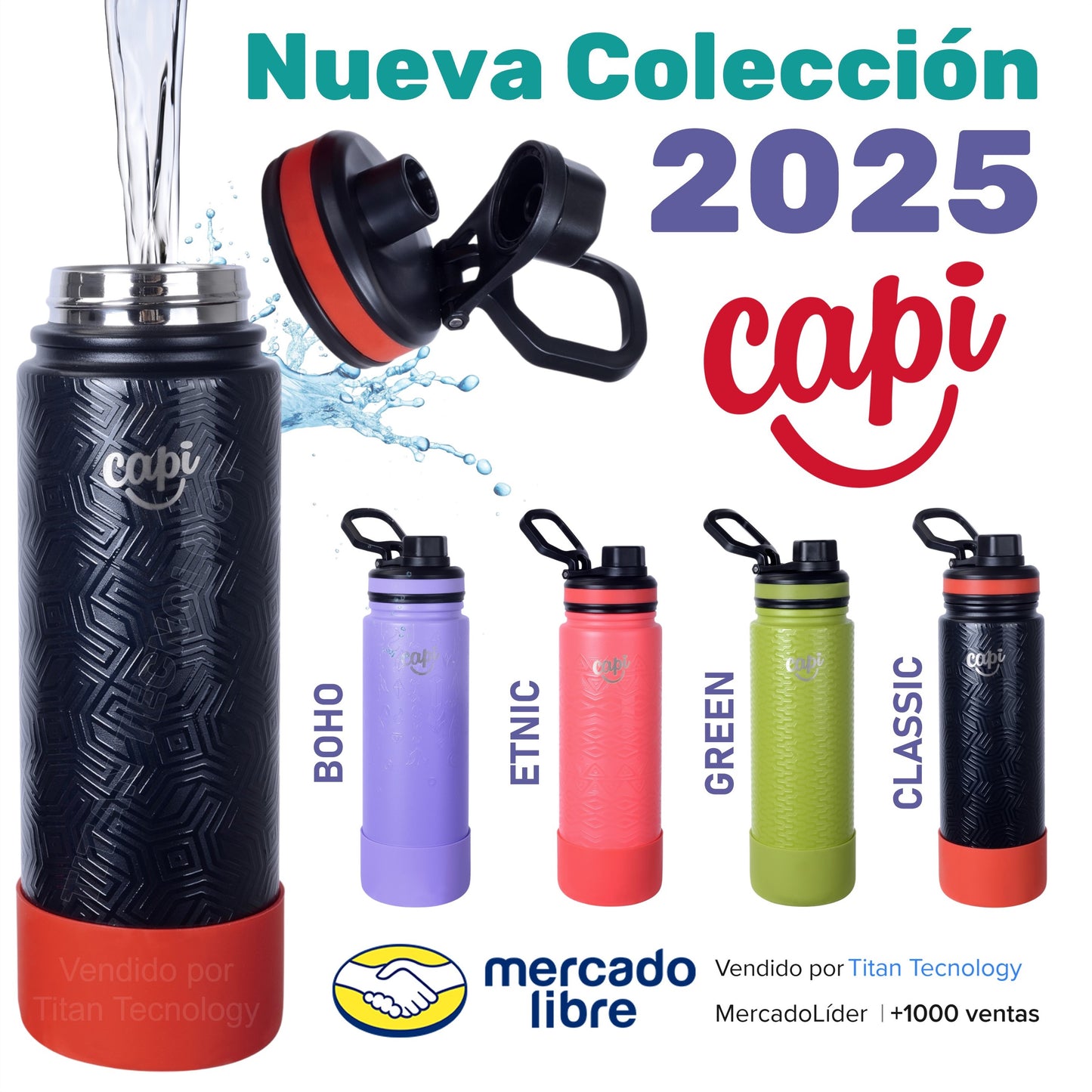 Termo / Vaso / Botella Capi Térmica Frío & Caliente 24oz