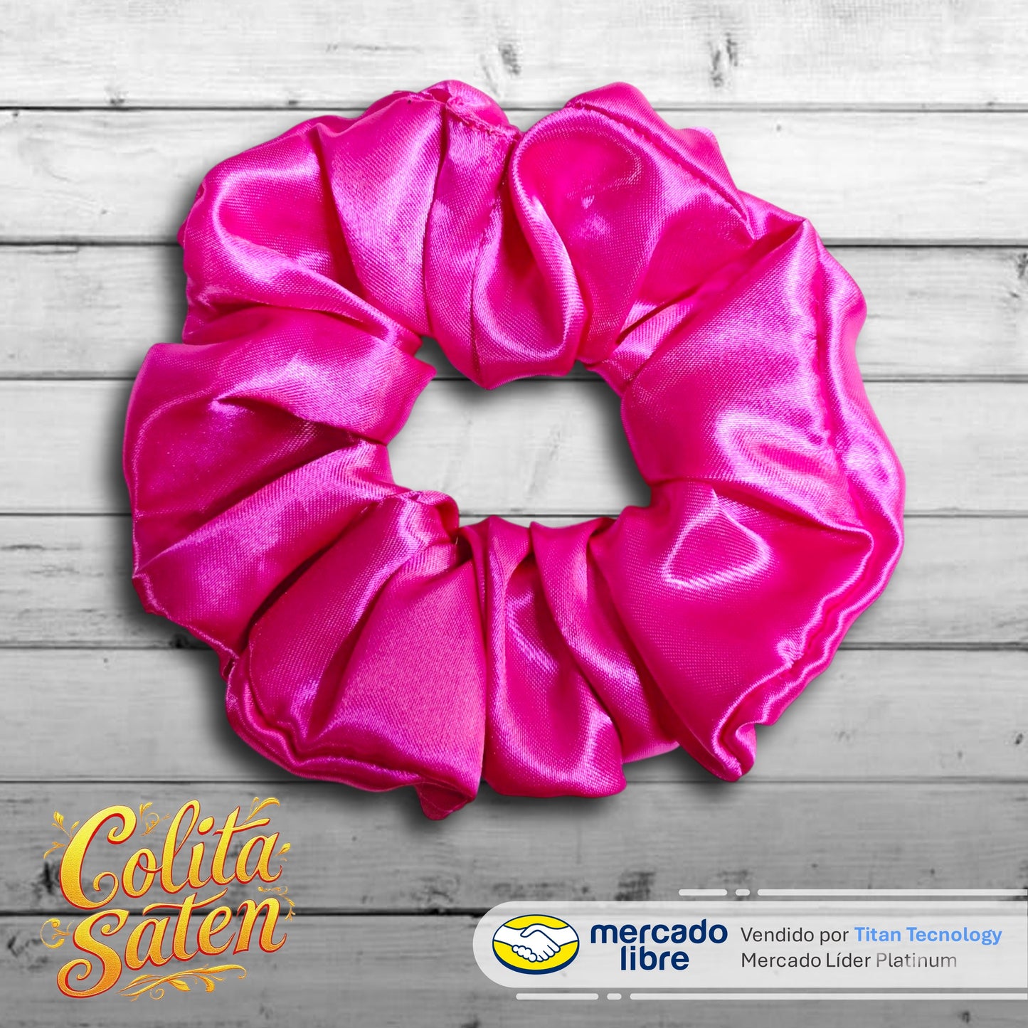 Scrunchies / Colita / Moñera / Moño De Satén - Pack De 3 Unidades
