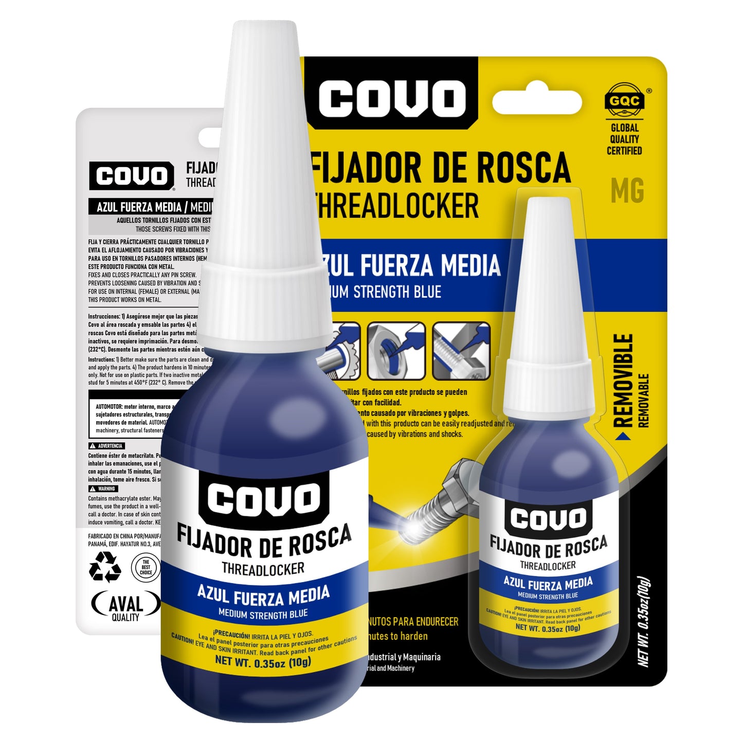 Fijador De Rosca Trabarosca Azul / Rojo - 0.35oz (10g)