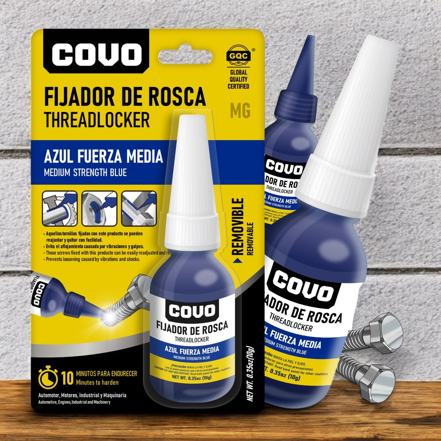 Fijador De Rosca Trabarosca Azul / Rojo - 0.35oz (10g)