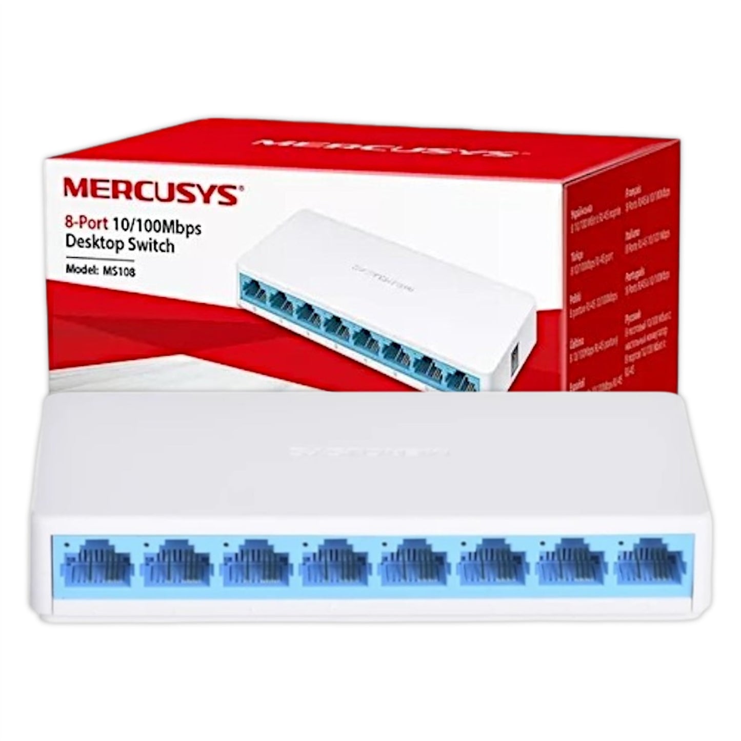 Switch Desktop 8 Puertos 10/100 Mbps RJ-45 MS108 Mercusys