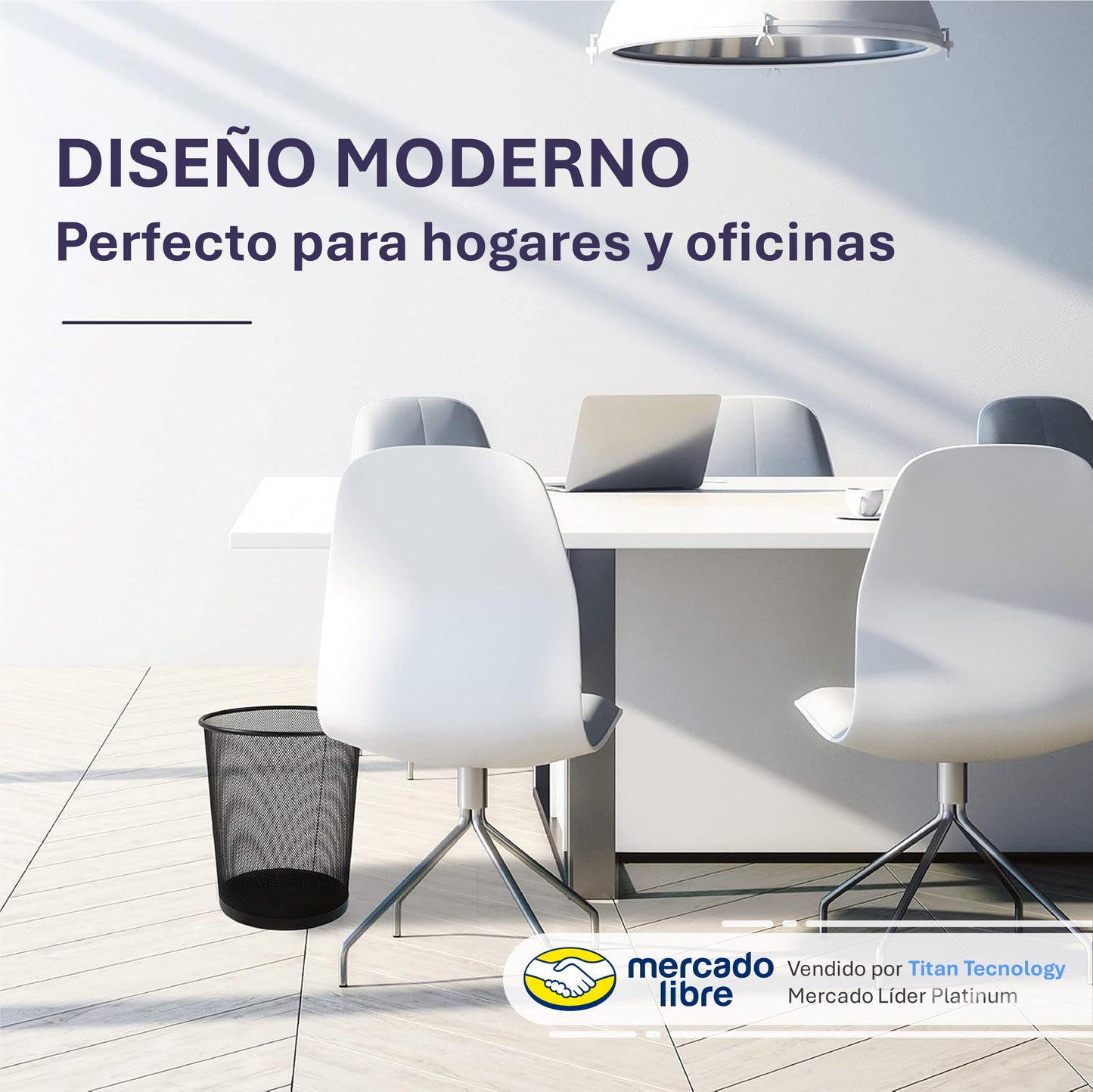 Papelera De Oficina / Ibros de Malla Metálica