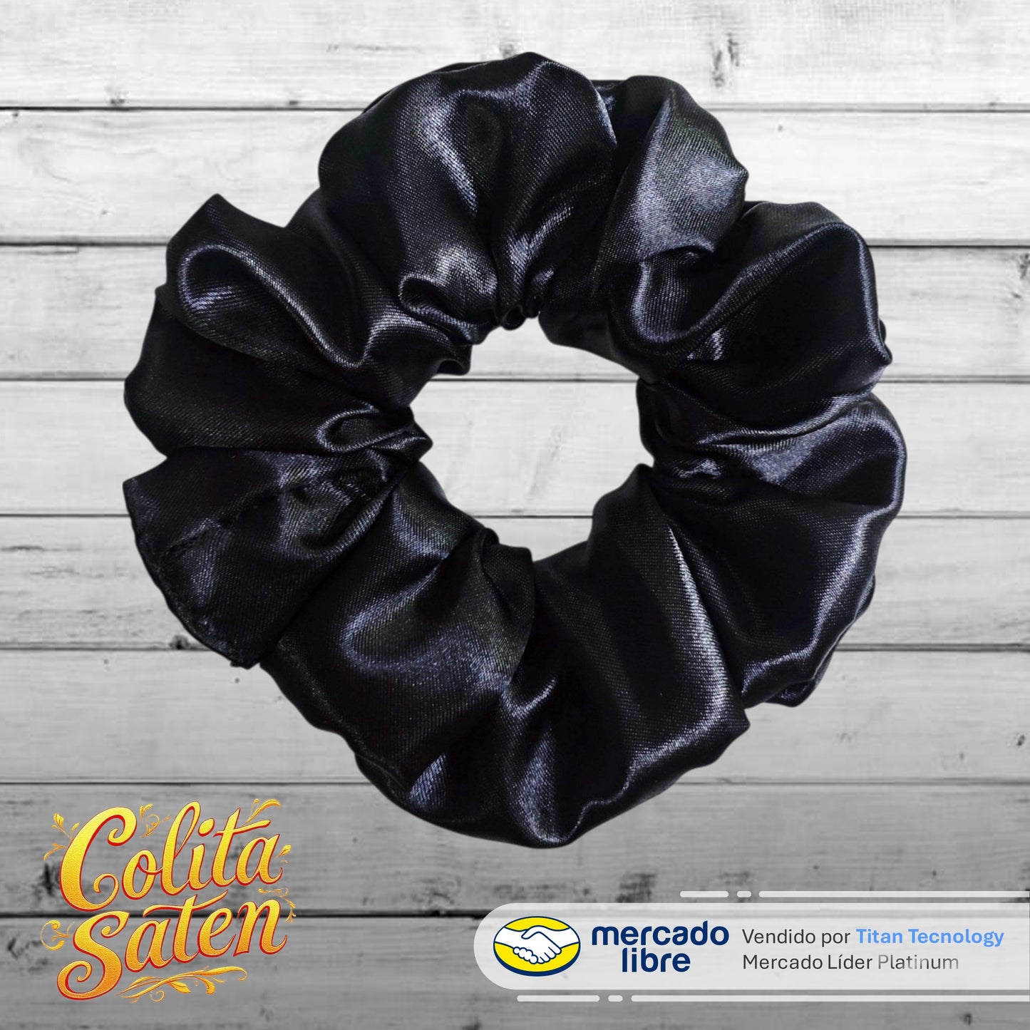 Scrunchies / Colita / Moñera / Moño De Satén - Pack De 3 Unidades