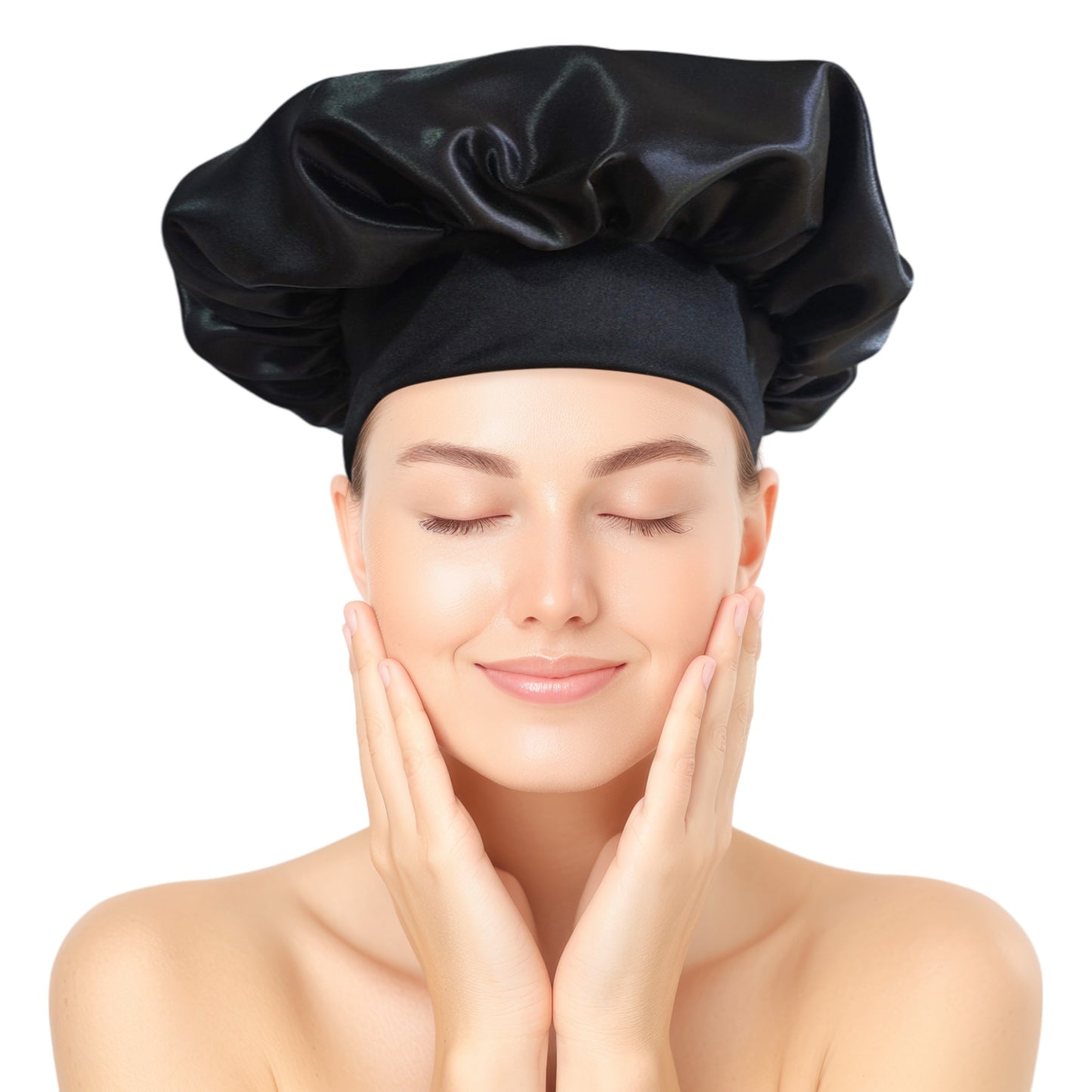 Bonnet / Gorro de Satén para dormir y evitar el frizz - Corto