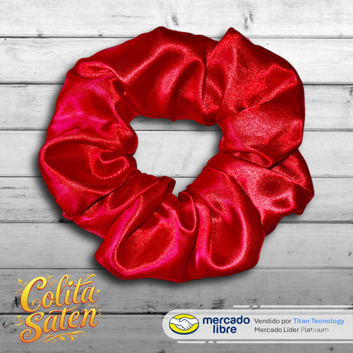 Scrunchies / Colita / Moñera / Moño De Satén - Pack De 3 Unidades