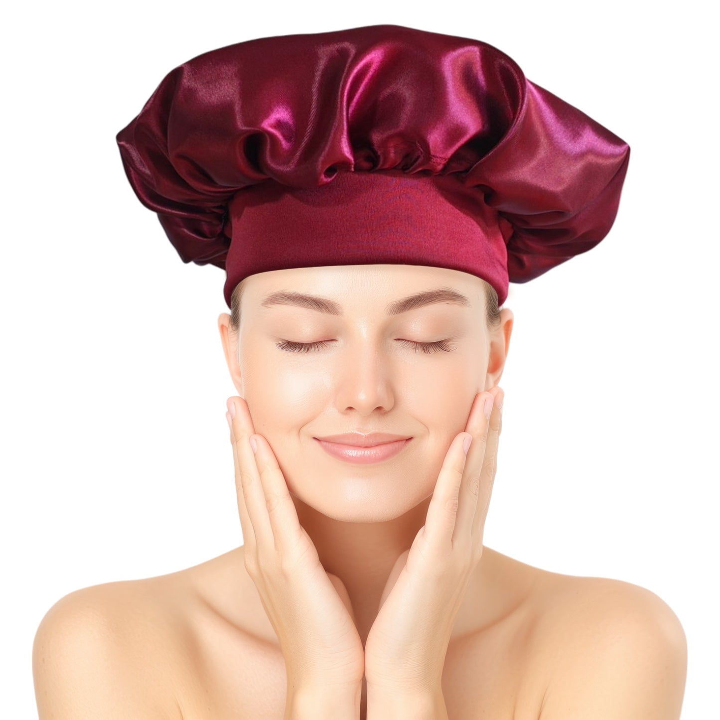Bonnet / Gorro de Satén para dormir y evitar el frizz - Corto
