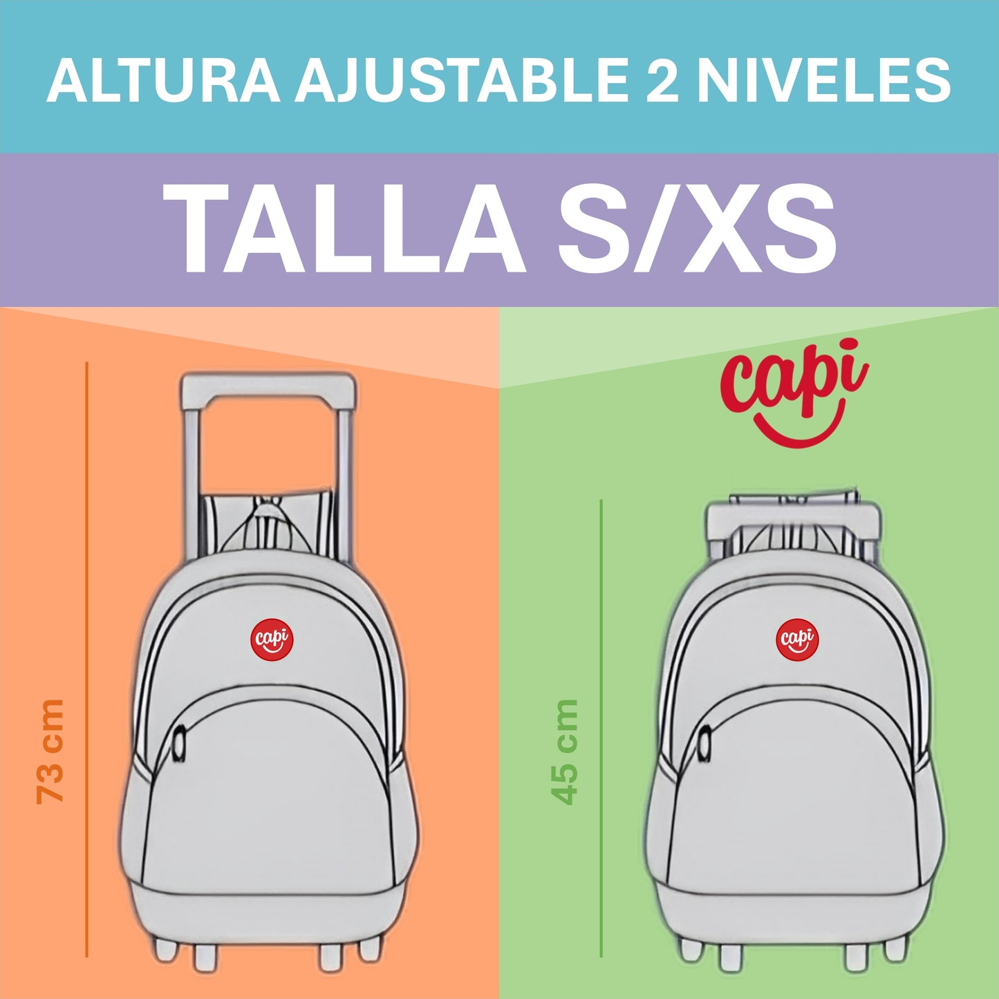 Bolso / Morral Capi con Ruedas Energy Street Art