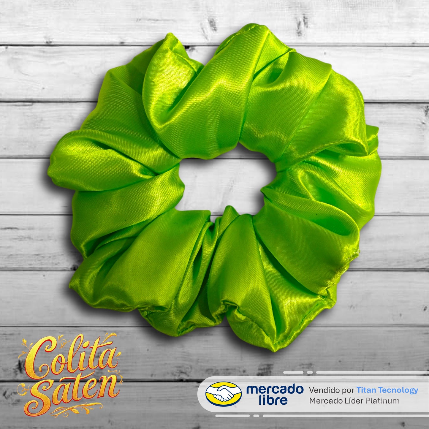 Scrunchies / Colita / Moñera / Moño De Satén - Pack De 3 Unidades