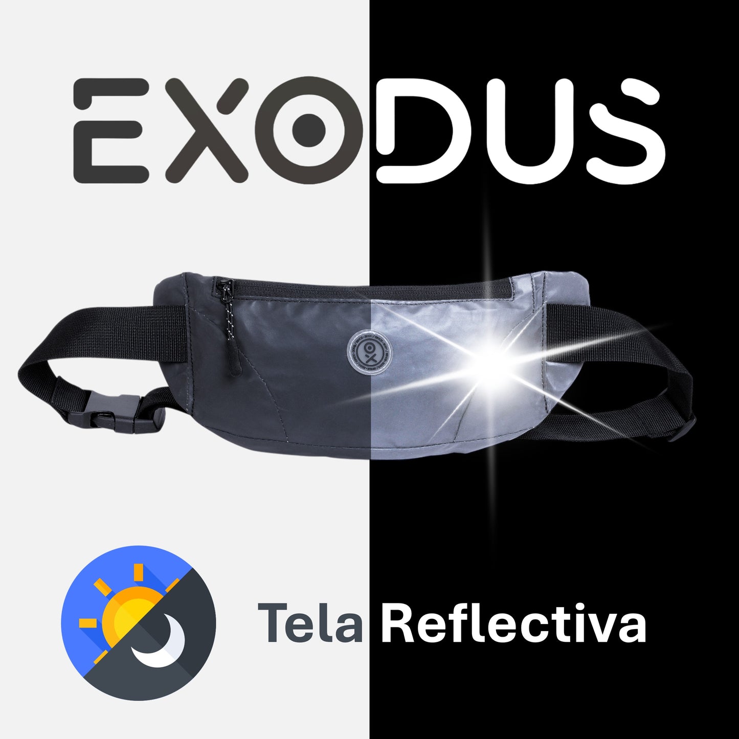Koala / Cangurera Exodus Gravity Slim con tela "Reflectiva"