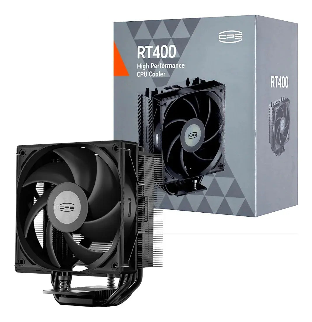 Fan Cooler Disipador 4 Tubos De Calor Intel Amd Rt400 Negro