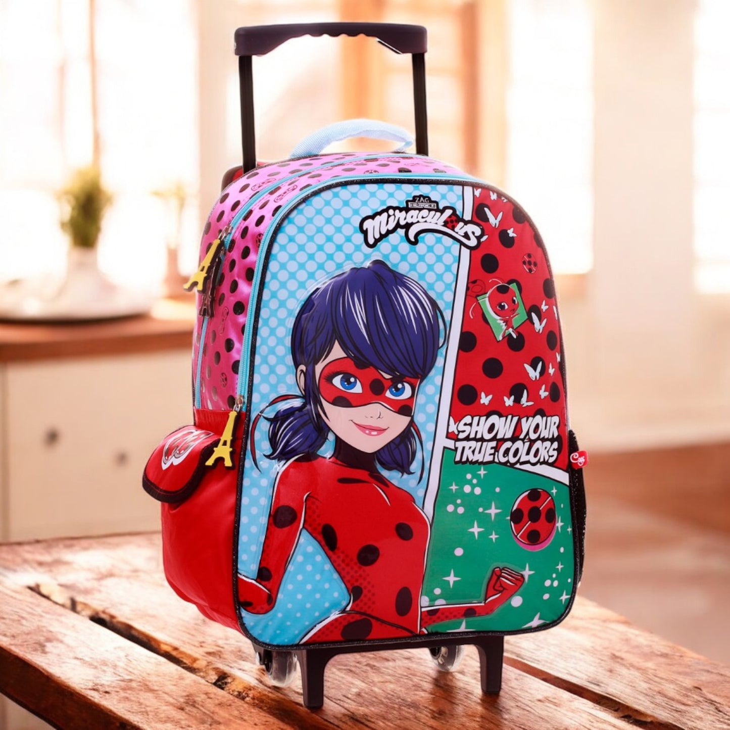 Bolso / Morral Capi con Ruedas Ladybug Miraculous