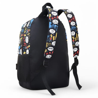 Bolso / Morral Grande Capi The Simpsons Negro Bart