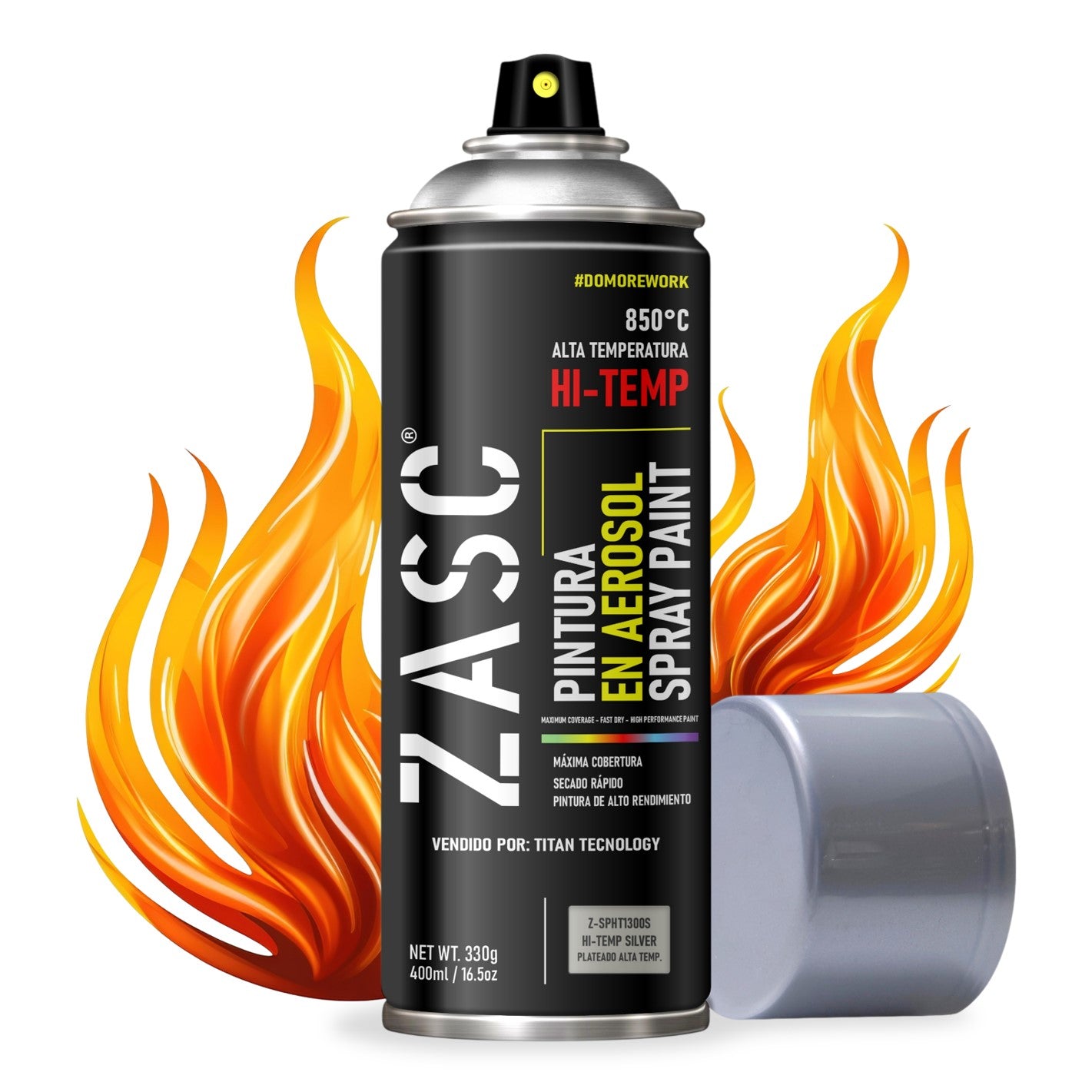 Pintura En Spray / Aerosol Zasc de Alta Temperatura 400ml