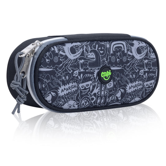 Cartuchera / Estuche Capi Ovalado Gray Doodle