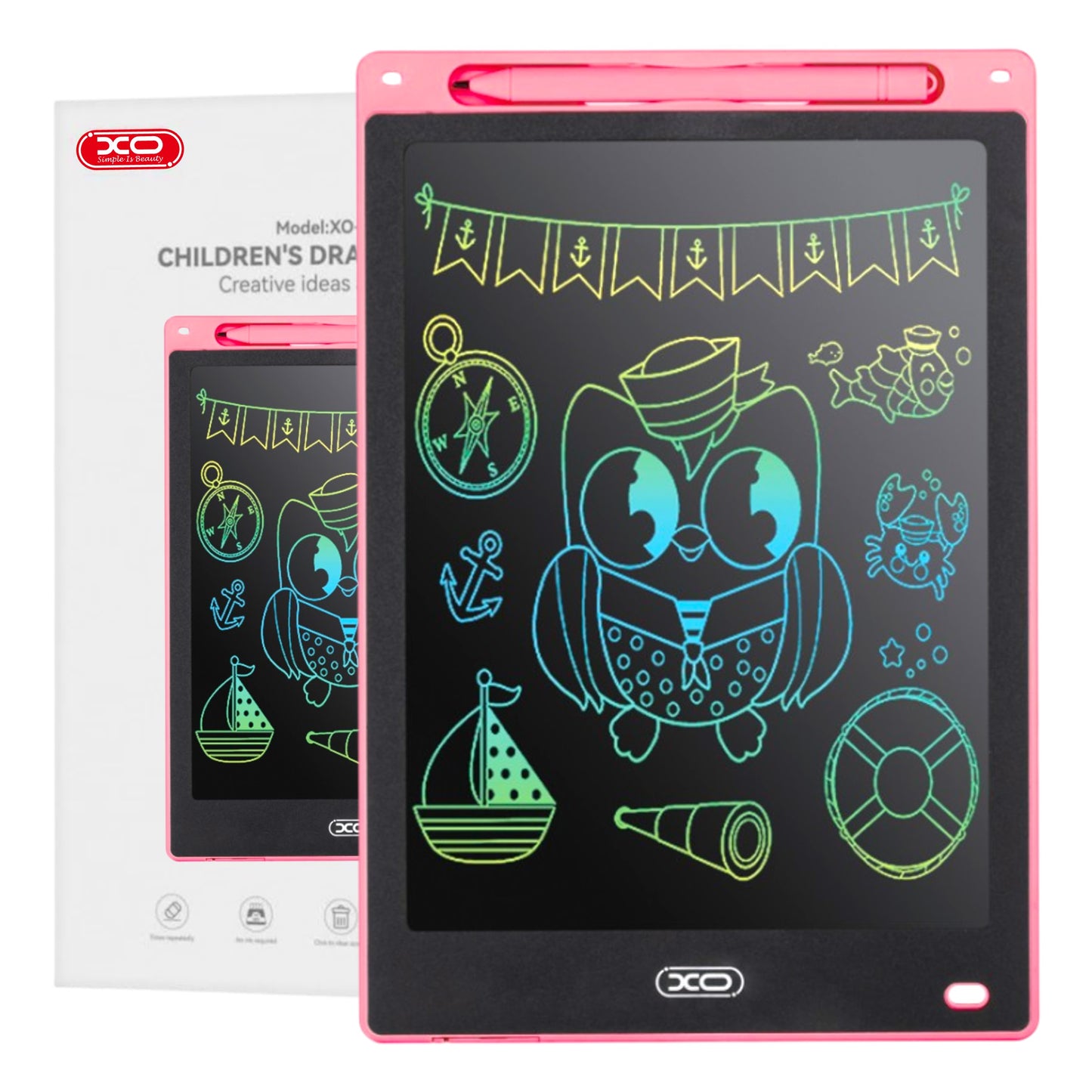 Tableta De Dibujo & Escritura XO LCD/ Pizarra Mágica 10" Pulgadas