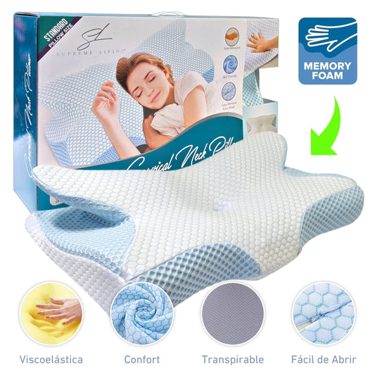 Almohada / Memory Foam Cervical Ortopédica Premium - 64x35cm