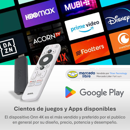 Watch Onn HD 2K Google Tv Stick Android Streaming 1.5GB Ram / GB Rom