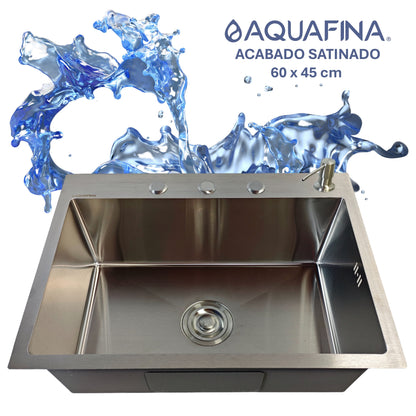 Fregadero / Lavaplatos Pequeño Aquafina Empotrable 60x45cm
