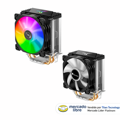 Fan Cooler Disipador Cr-1200 Rgb 4 Tubos De Calor Intel Amd