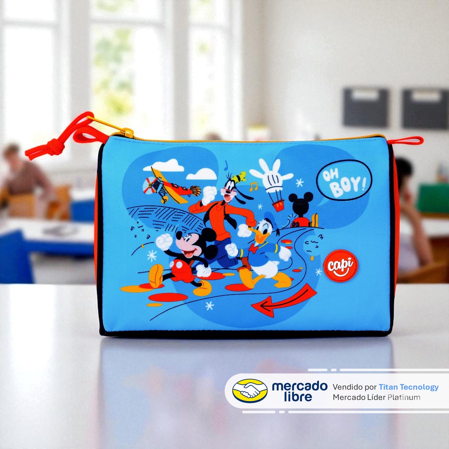 Cartuchera / Estuche Capi Kids Triangular Mickey Mouse Reboot