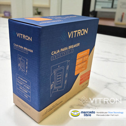 Tablero Eléctrico / Caja para Breaker Vitron - Empotrable o Superficial con (Tapa)