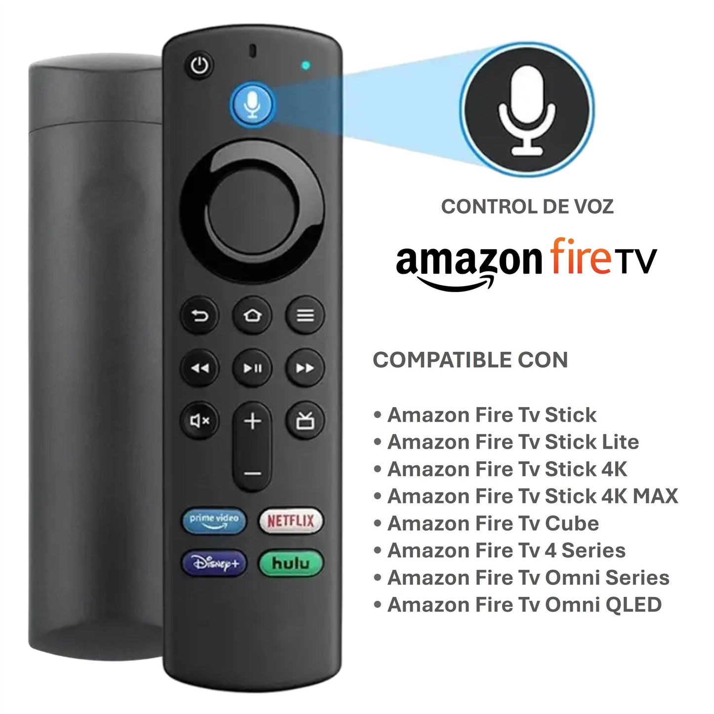 Control Remoto Amazon Fire Tv con control de voz Alexa