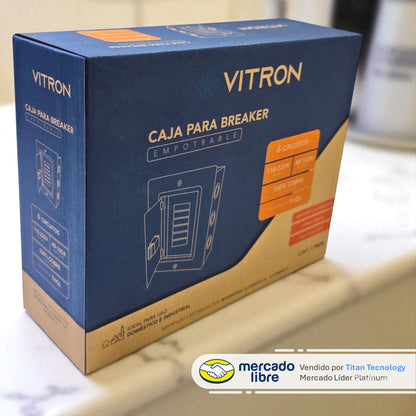 Tablero Eléctrico / Caja para Breaker Vitron - Empotrable o Superficial con (Tapa)