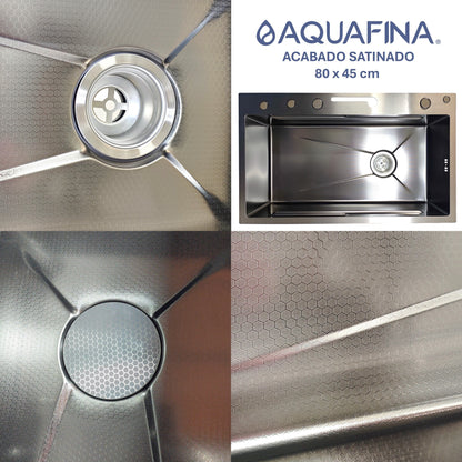 Fregadero / Lavaplatos Grande Aquafina Empotrable 80x45cm