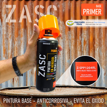 Pintura En Spray / Aerosol Zasc - Fondo Anticorrosivo 400ml